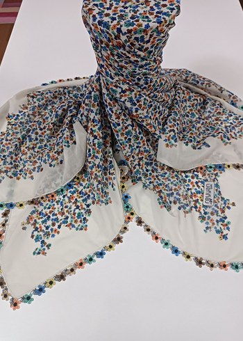 Bohem Çok Renkli Kadın igne oyasi esarp ceyizlik - Görsel 2