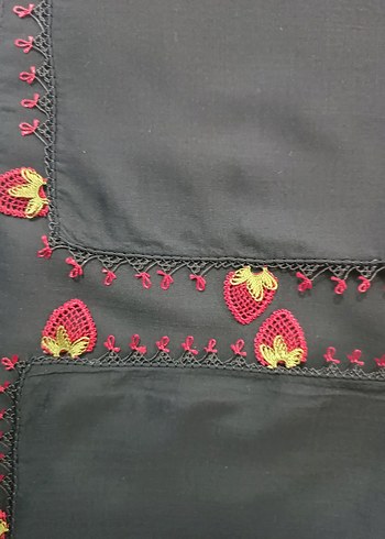 Siyah Bohem Kadın esarp - Görsel 4