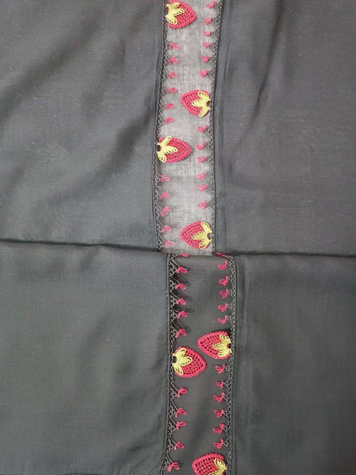 Siyah Bohem Kadın esarp - Görsel 3