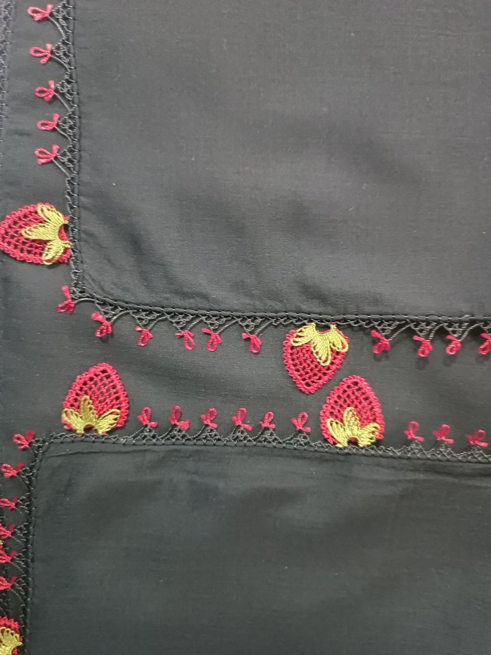 Siyah Bohem Kadın esarp - Görsel 4