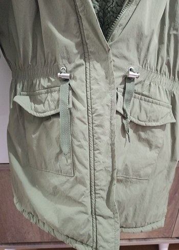 Sokak Stili çocuk Yeşil Kaban - Görsel 6