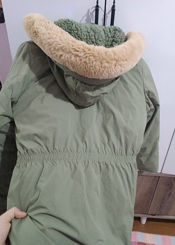 Sokak Stili çocuk Yeşil Kaban - Görsel 5