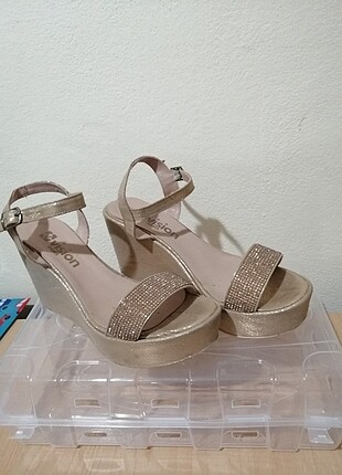 Dolgu topuk Günlük gece kullanım sandalet