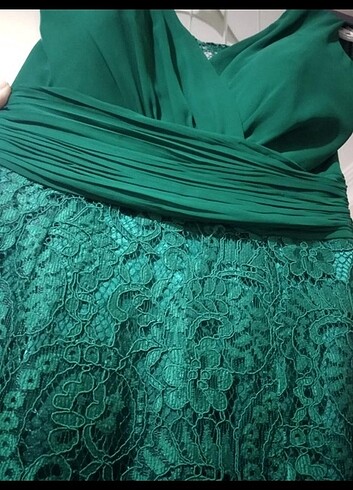 38 Beden yeşil Renk Abiye elbise