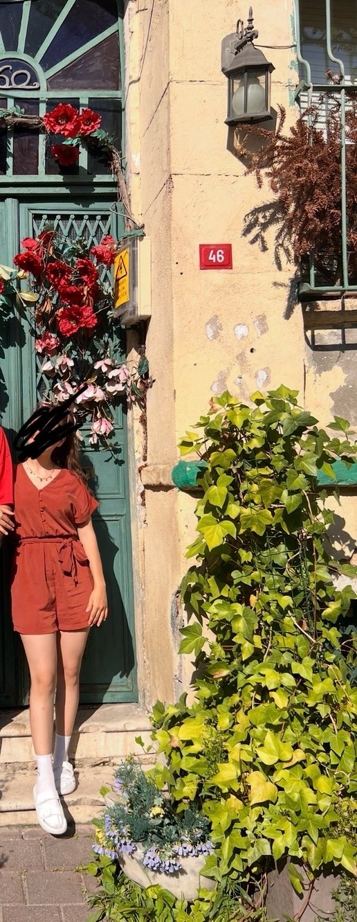 Kiremit rengi Kısa Kadın Tulum - Görsel 3