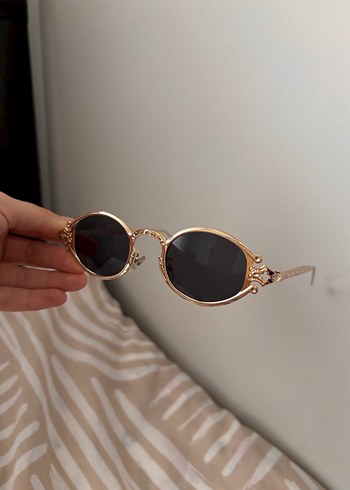 Diğer Bej Dantelli Retro Kadın Gözlüğü