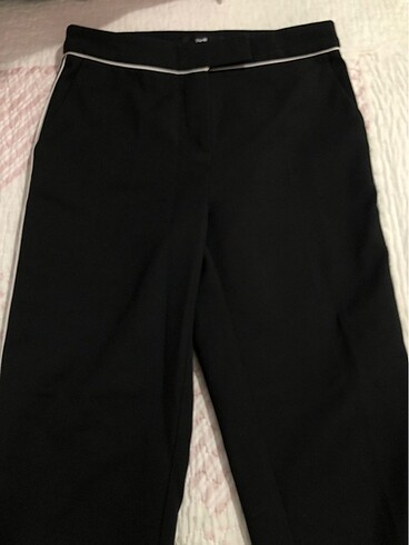 beyaz çizgi detaylı pantolon - Görsel 2