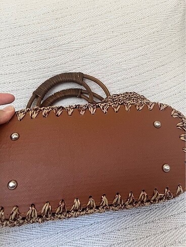  Beden Kağıt ip el örgüsü çanta