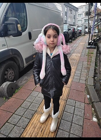 6 Yaş Beden Deri mont