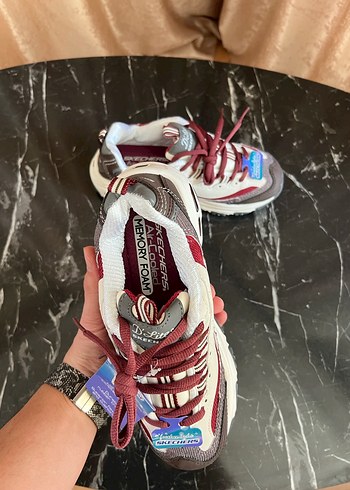 36 Beden bordo Renk Skechers dlites burgundy clouth