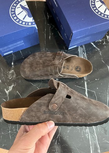 38 Beden kahverengi Renk Birkenstock Boston kahve