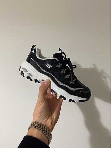 Skechers Black Silvery