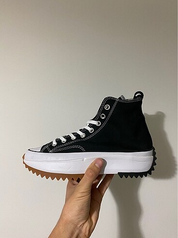 38 Beden siyah Renk Converse Run Star Hike Hi