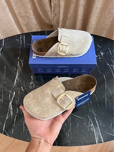 Birkenstock Birkenstock boston krem gold toka