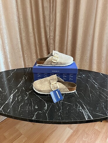 Birkenstock boston krem gold toka