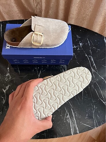 39 Beden ten rengi Renk Birkenstock boston krem gold toka