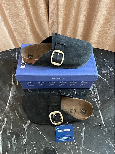 Birkenstock Birkenstock boston black gold toka