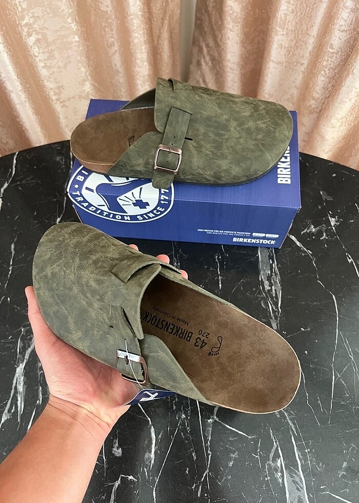 Birkenstock boston haki - Görsel 3