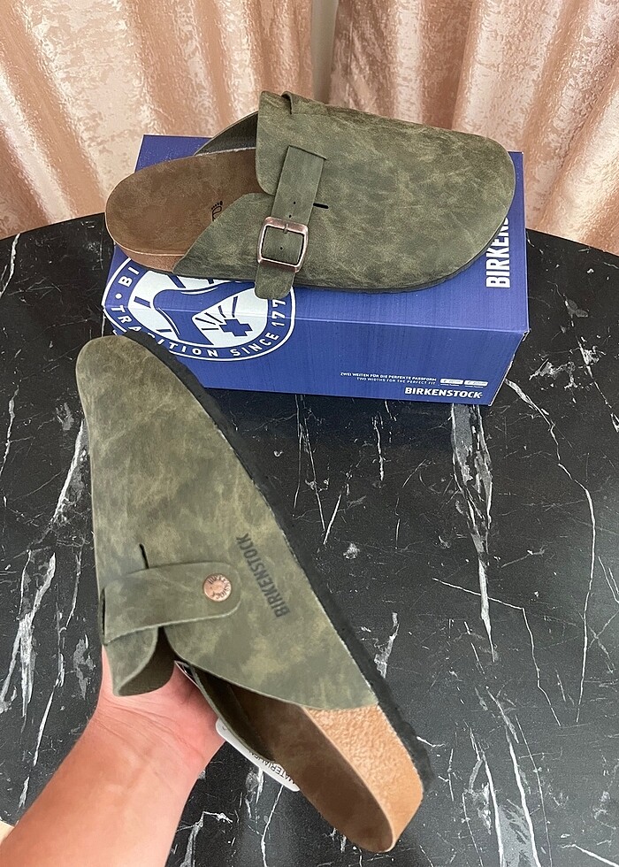 Birkenstock boston haki - Görsel 4
