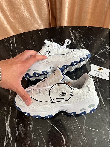 Skechers White navy