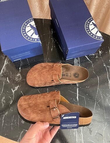 39 Beden kahverengi Renk Birkenstock boston taba