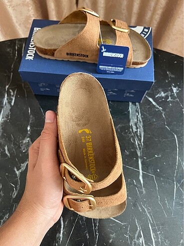 37 Beden kahverengi Renk Birkenstock arizona gold toka taba