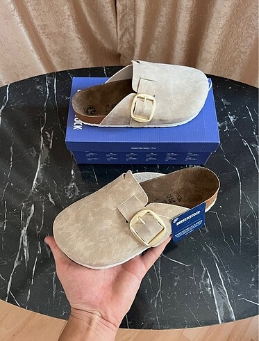 Birkenstock Birkenstock boston gold toka krem