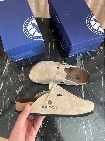 37 Beden ten rengi Renk Birkenstock boston krem