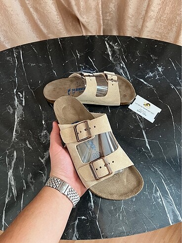 Birkenstock arizona krem ( deri )