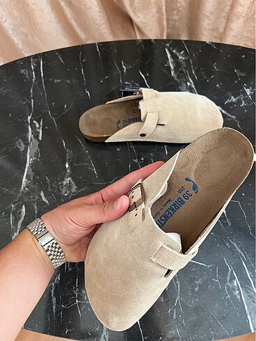 36 Beden ten rengi Renk Birkenstock boston krem ( deri )