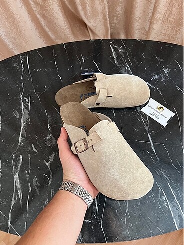 Birkenstock Birkenstock boston krem ( deri )