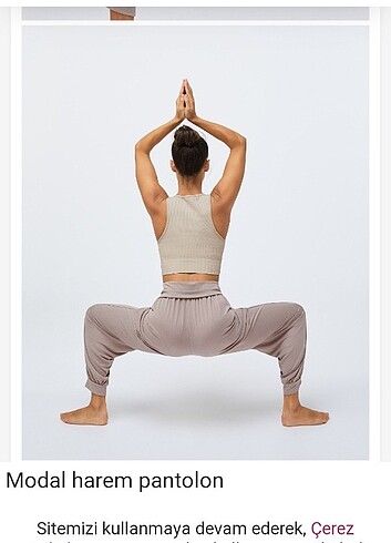 Oysho şalvar harem yoga pantolonu