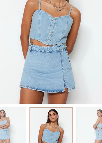 Trendyol & Milla TrendyolMilla Denim Şort Etek