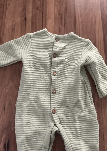 Uzun Kollu Bebek Tulum, Düğmeli, Desenli - Görsel 5