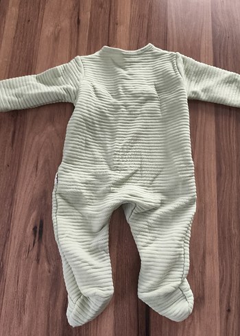 Uzun Kollu Bebek Tulum, Düğmeli, Desenli - Görsel 6