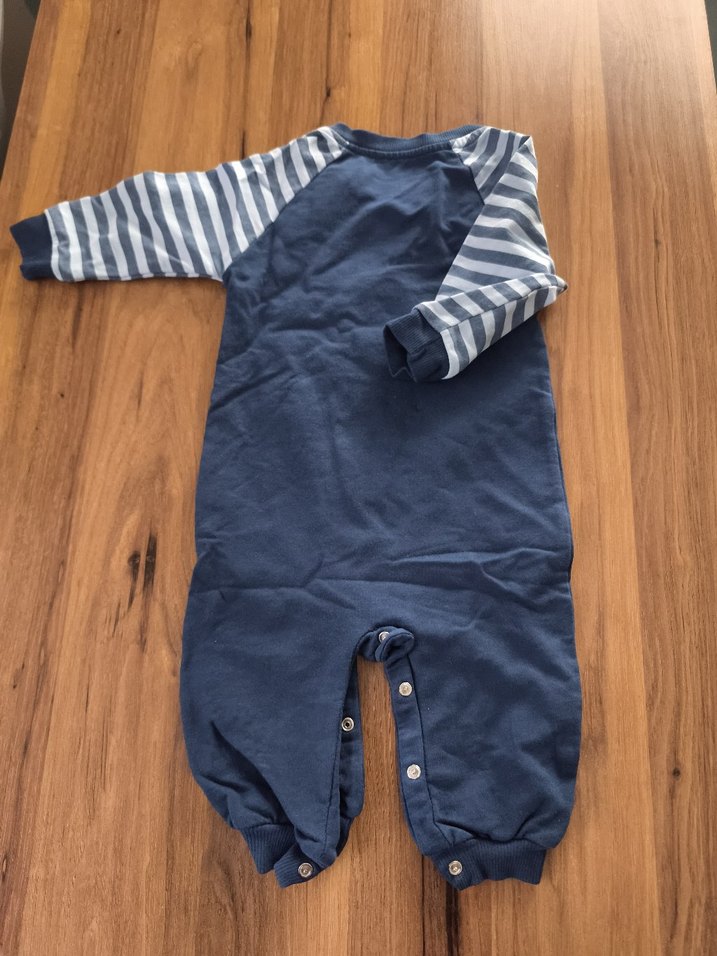 Uzun Kollu Bebek Tulum, Düğmeli, Desenli - Görsel 3