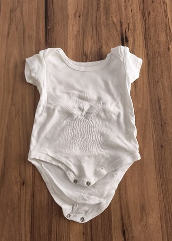 Beyaz Bebek Kısa Kollu Body - Görsel 4