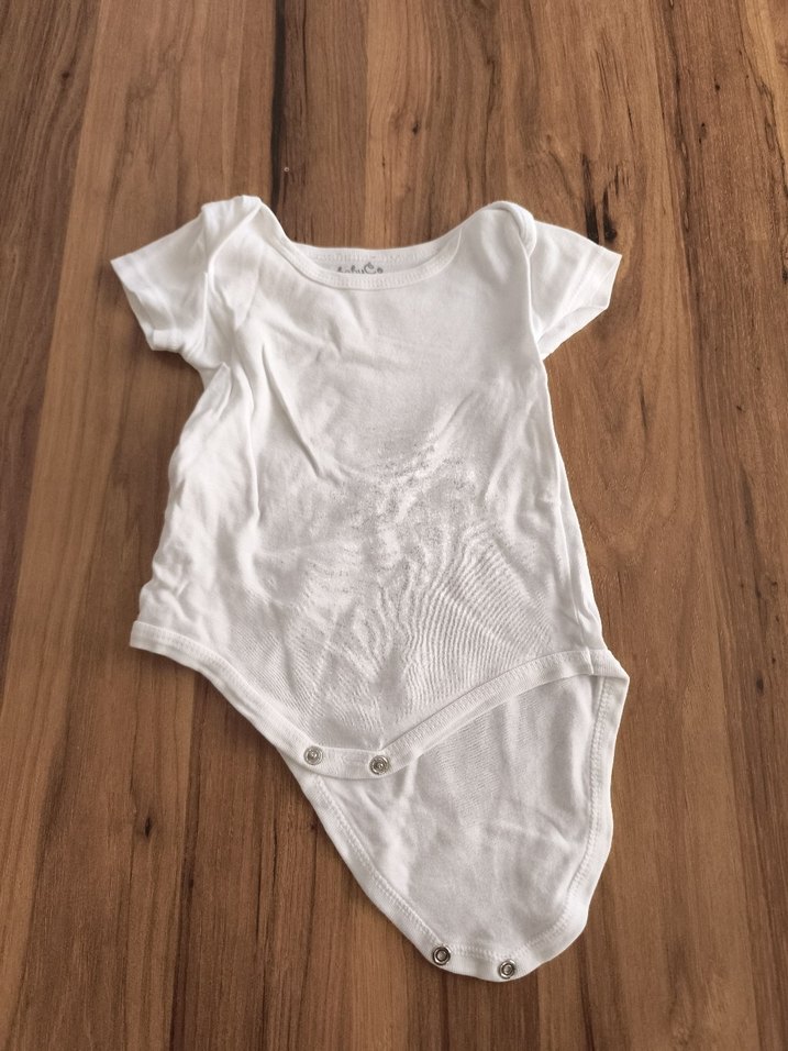 Beyaz Bebek Kısa Kollu Body - Görsel 3