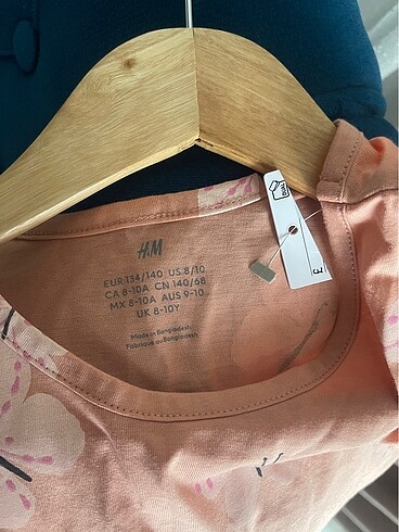 H&M pembe penye elbise etiketli - Görsel 2