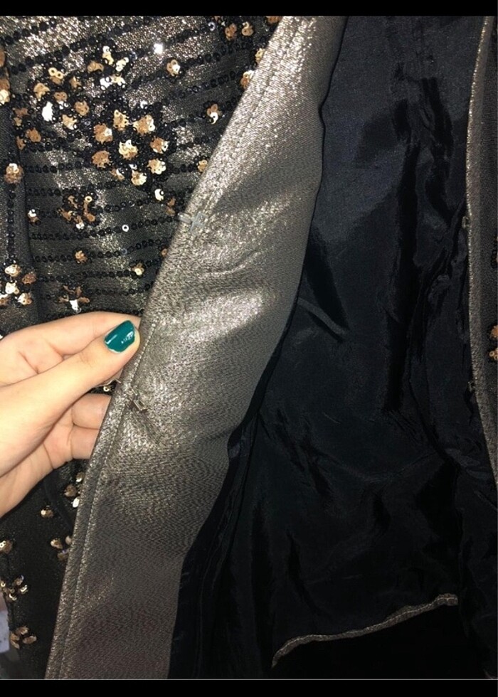 Dore Ceket balık etek abiye türkan çelik takım - Görsel 5