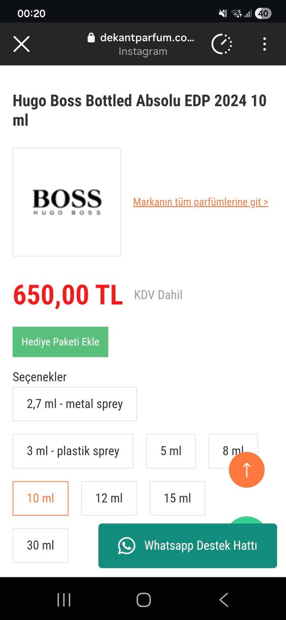 10ml HUGO BOSS ABSOLU - Görsel 3