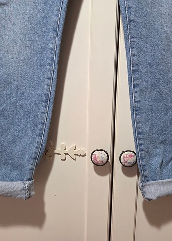 40 Beden Mavi mom jean