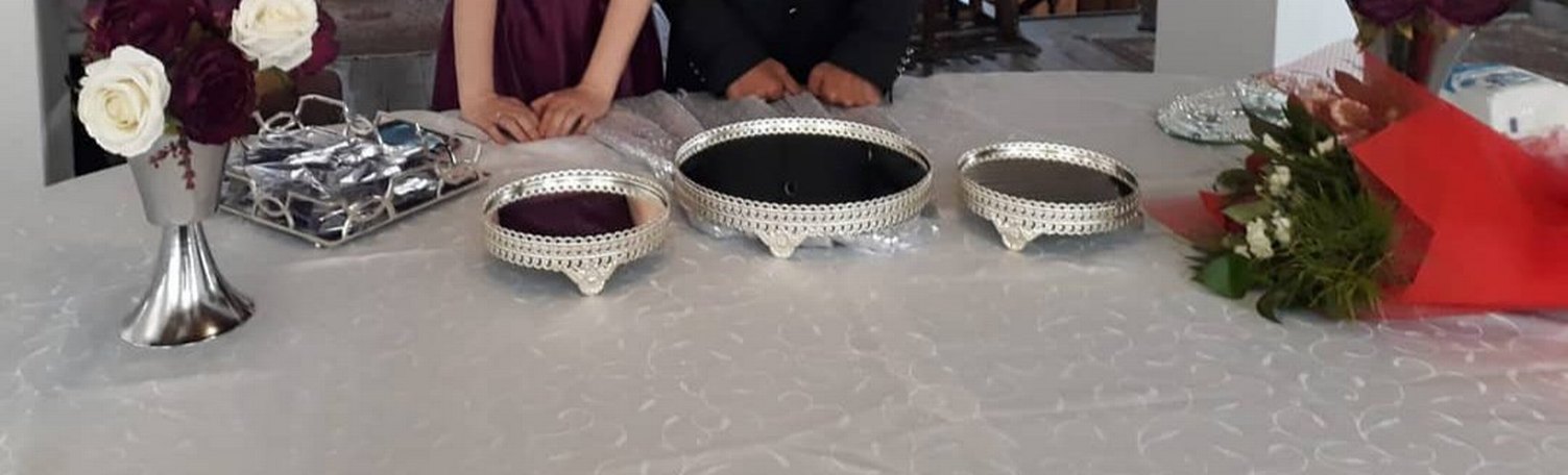 3 lü gümüş jardinyer - Görsel 2