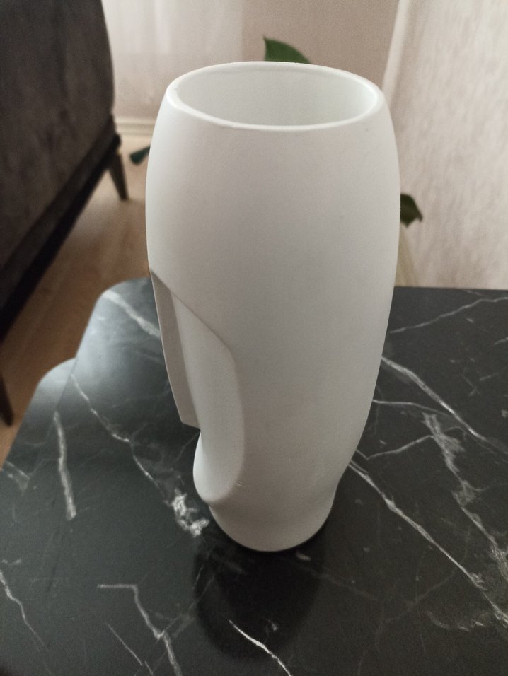 Beyaz Yüz Figürlü Dekoratif Biblo - Görsel 2