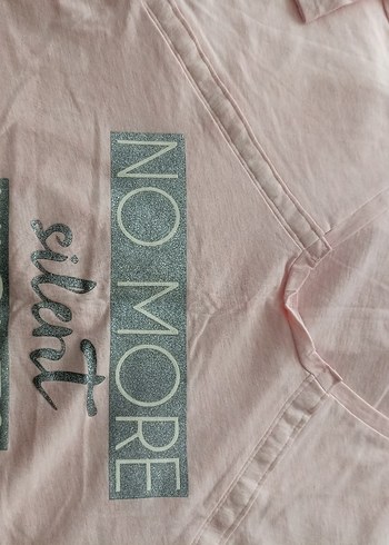 Pembe Baskılı Hamile ,lohusa gecelik - Görsel 2