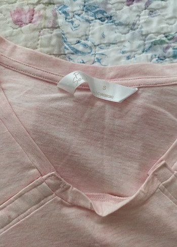 Pembe Baskılı Hamile ,lohusa gecelik - Görsel 3