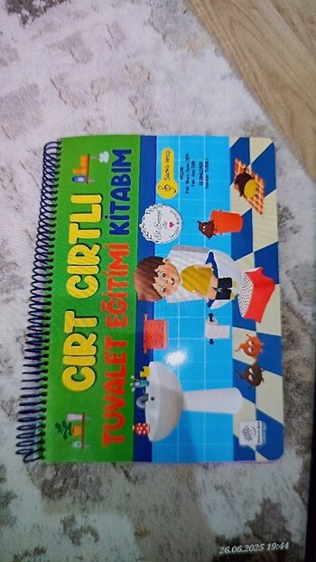 Cırt cırtlı tuvalet eğitimi kitabı