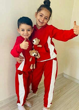 11-12 Yaş Beden Kapşonlu takım 