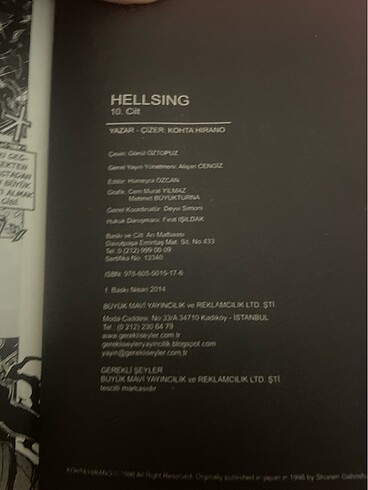 Hellsing 10.Cilt