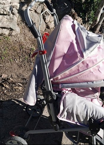 0 - 13 kg Beden Pembe ve Gri Bebek Arabası